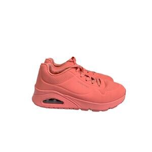 Skechers-Uno Gen 1-Street Wedge Sneakers-Light Pink-Coral-Big Girls-Size 2